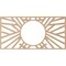 Ekena Millwork Hoover Wood Fretwork Pierced Ceiling Medallion, Alder, 26"W x 13"H x 9 5/8"ID x 3/8"T CMWP26X13X0375HOAL - alternate 2